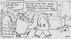 Cartoon: Anmerkung (small) by Leichnam tagged anmerkung,drollige,pausbacken,gatte,bewunderung,entzückend,ochsenfrosch,aufgeblasen,riesig,tierwelt,ehe