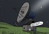 Cartoon: Cora (small) by Leichnam tagged cora,ddr,radio,teleskop,empfang,leichnam,wenigstens,weltall,weltraum,nacht,sternenhimmel