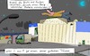 Cartoon: Er ist oben! (small) by Leichnam tagged oben,traum,großbäckerei,fliegen,brote,kuchen,ausscheidung,berg,materie,leichnam,leichnamcartoon