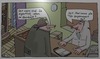 Cartoon: Frage Antwort (small) by Leichnam tagged frage,antwort,im,geschäft,marianne,tür,zugemauert,eingesperrt,gefangen