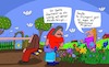 Cartoon: Im Garten (small) by Leichnam tagged garten,nase,nasenlänge,übertreibung,leichnam,leichnamcartoon,stuttgart,ärgernis,öffentlich,riesig,zinken,gatte,blumen,gießen