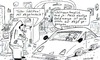 Cartoon: im Wohnraum (small) by Leichnam tagged wohnraum,automobil,supersportwagen,weltraumtauglich,neigetechnik,geldmenge,toller,schlitten,daumen,hoch
