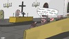 Cartoon: Katholische Andacht (small) by Leichnam tagged katholisch,andacht,kirche,messe,pfarrer,wein,religion,jesus,maria,leichnam,kreuz,gotteshaus,christ