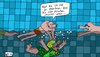 Cartoon: Minuten nur ... (small) by Leichnam tagged minuten,hallenbad,schabracke,ehe,mord,schwimmen