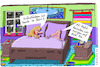 Cartoon: Plan (small) by Leichnam tagged plan,nö,frühstück,bett,essen,heirat,hochzeit,klo,leichnam,leichnamcartoon