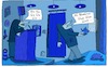 Cartoon: Rednerpult (small) by Leichnam tagged rednerpult,leichnamcartoon,blabla,blue,blau,farbpalette,nö,rede,worte,gesülze,lautsprecherbox