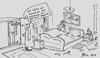 Cartoon: Schlafzimmer (small) by Leichnam tagged schlafzimmer,dienstreise,geliebter,kleiderschrank,versteck,sex,ehe