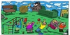 Cartoon: spielen (small) by Leichnam tagged spielen,nsa,spitzel,lauschen,horchen,kinder,spielplatz