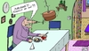 Cartoon: verzweifelt (small) by Leichnam tagged verzweifelt,marianne,glas,teller,essen,speisen,finger,blut,unfall,splatter,mittag,ehe