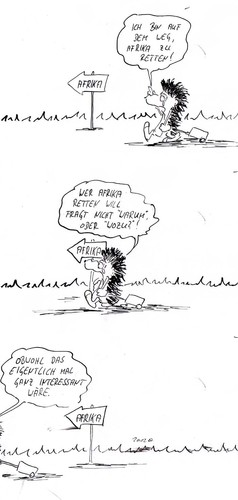 Cartoon: afrika etc. (medium) by kusubi tagged kusubi