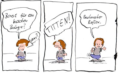 Cartoon: Biologie (medium) by kusubi tagged ich