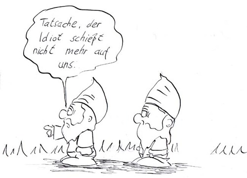 Cartoon: der lebende Beweis (medium) by kusubi tagged kusubi