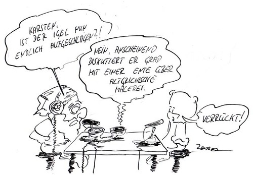Cartoon: im Arsch der Weltgerechtigkeit (medium) by kusubi tagged kusubi