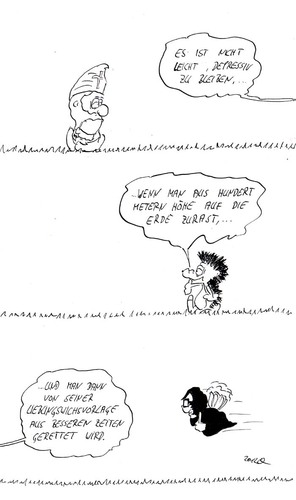 Cartoon: Manchmal kommen sie wieder (medium) by kusubi tagged kusubi