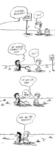 Cartoon: Monsieur Meunier (medium) by kusubi tagged kusubi