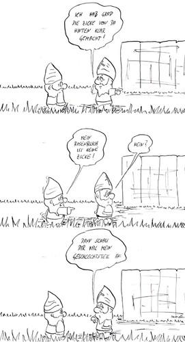 Cartoon: Rosen mitbringen wäre Quatsch (medium) by kusubi tagged kusubi