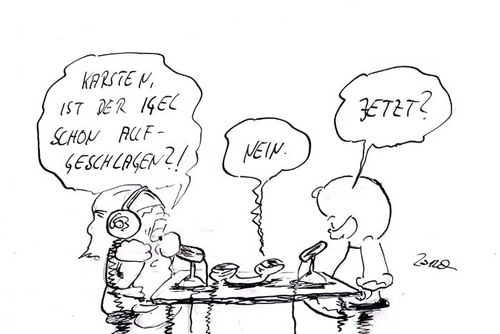 Cartoon: warten... (medium) by kusubi tagged kusubi