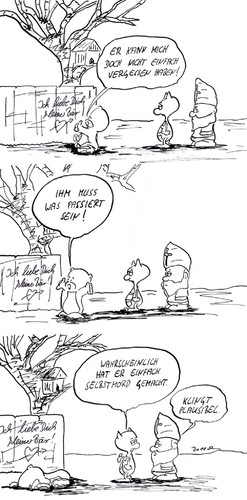 Cartoon: wer mich liebte... (medium) by kusubi tagged kusubi