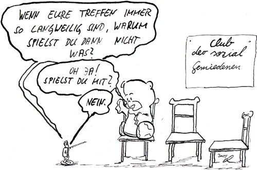 Cartoon: Wie der CVJM mit weniger Sex (medium) by kusubi tagged kusubi