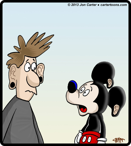 Cartoon: Mickey Ears (medium) by cartertoons tagged piercings,ears,ear,rings,micky,mouse,disney,disneyana,fads,fashion,trends,piercings,ears,ear,rings,micky,mouse,disney,disneyana,fads,fashion,trends