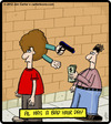 Cartoon: Bad Hair (small) by cartertoons tagged hair,style,crime,police,robbery