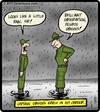 Cartoon: Captain Obvious (small) by cartertoons tagged army,military,captain,obvious,rain,sergeant