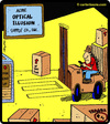 Cartoon: Optical Illusion Supply Co. (small) by cartertoons tagged forklift,warehouse,optical,illusion