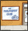 Cartoon: Philosophy Club (small) by cartertoons tagged philosophy,philosophers,clubs,organizations,computers,internet,wifi,access,signs,window,storefronts