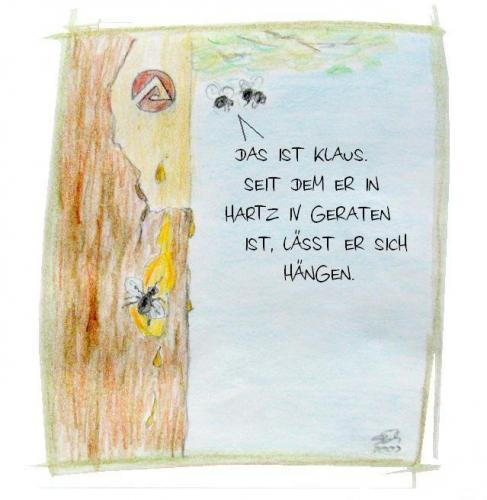 Cartoon: Har-t-z IV (medium) by swenson tagged fliegen,fly,hartz,harz