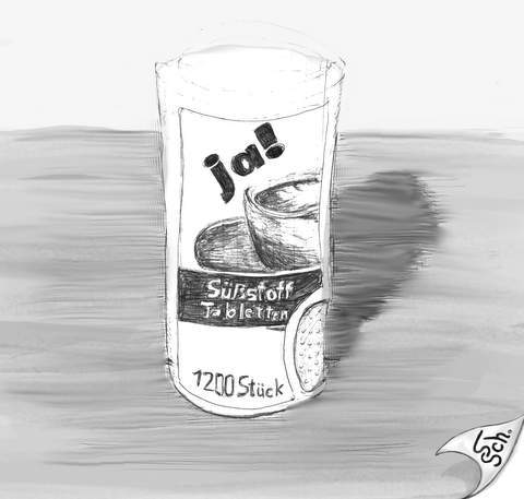 Cartoon: JA! (medium) by swenson tagged süßstoff,zucker,ersatz