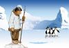 Cartoon: Eskimo at work (small) by bananajoe tagged eskimo,pinguin,antarctic,fishing,ice,cold,