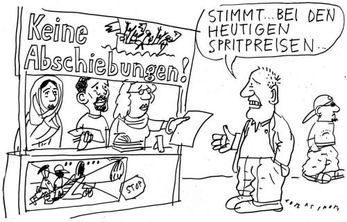 Cartoon: Abschiebestopp (medium) by Jan Tomaschoff tagged benzin,benzinpreise,ölpreise,energiekrise,einwanderung,zuwanderung,abschiebung,benzin,alternative,alternative szene,alternativenergie,alternativszene,benzinpreis,bio,biologisch,biosphäre,biotop,diesel,energie,energiekrise,erdöl,fauna,fleischesser,flora,hybridauto,hybridmotor,konsumgesellschaft,konsumverzicht,nachhaltig,nachhaltigkeit,natur,naturschutz,öko,ökodiesel,ökokreislauf,ökologisch,ökologischer kreislauf,ökos,ökosprit,öl,ölknappheit,ölkrise,ölpreis,ölscheich,opec,recycling,reststoff,rohstoff,rohstoffmangel,solarenergie,sprit,spritpreis,tanker,tankstelle,tierschutz,tierversuche,überflussgesellschaft,veganer,vegetarier,windernergie,einwanderung,aufenthalt,aufenthaltserlaubnis,aufenthaltsgenehmigung,ausländer,ausländergesetz,bundesregierung,bürger,deutschland,einbürgerung,einbürgerungsamt,einbürgerungstest,fragenkatalog,immigranten,immigration,integration,migration,prüfung,prüfungsfragen,staatsbürgerschaft,stag,test,wohnsitz,zuwanderung,zuwanderungsgesetz,abschiebung,szene,ökologischer,kreislauf