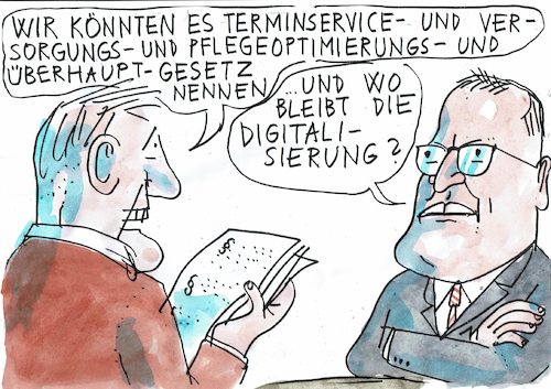 Cartoon: Alles wird gut (medium) by Jan Tomaschoff tagged gesundheitswesen,spahn,versprechungen,gesundheitswesen,spahn,versprechungen