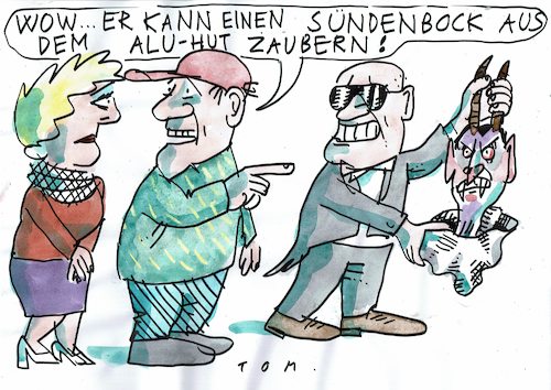 Cartoon: Aluhut (medium) by Jan Tomaschoff tagged glaube,verschwörungstheorien,fanatiker,glaube,verschwörungstheorien,fanatiker