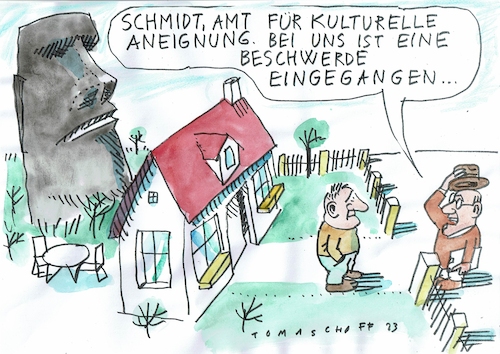 Cartoon: Aneignung (medium) by Jan Tomaschoff tagged kultur,aneignung,kunst,kultur,aneignung,kunst