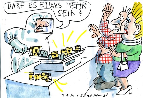 Cartoon: Atommüll (medium) by Jan Tomaschoff tagged endlager,atommüll,endlager,atommüll