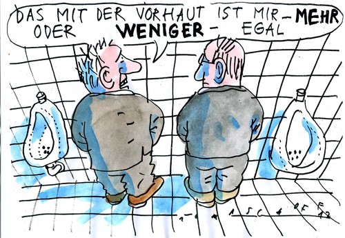 Cartoon: Beschneidung (medium) by Jan Tomaschoff tagged beschneidung