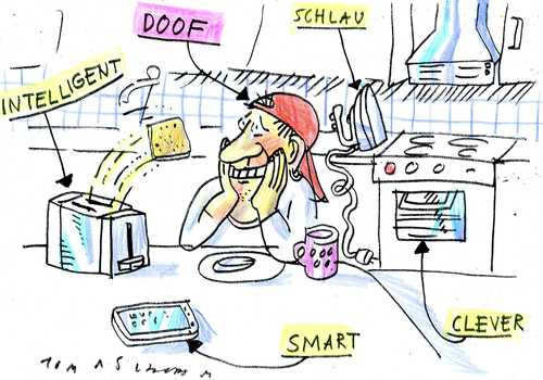 Cartoon: Bildung und intelligente Technik (medium) by Jan Tomaschoff tagged intelligente,technik,smartphones,iphone,bildung,intelligente,technik,smartphones,iphone,bildung