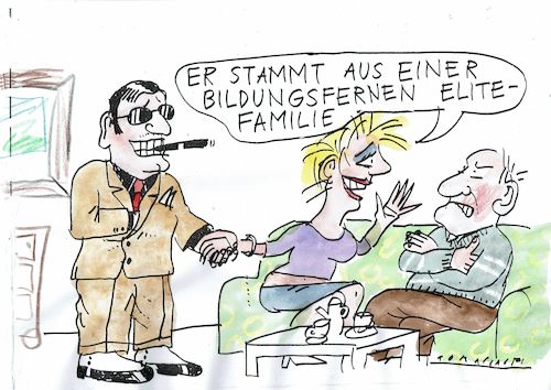Cartoon: bildungsfern (medium) by Jan Tomaschoff tagged familie,bildung,gesetz,familie,bildung,gesetz