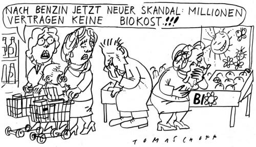 Cartoon: Bio (medium) by Jan Tomaschoff tagged biokost,benzin,biosprit