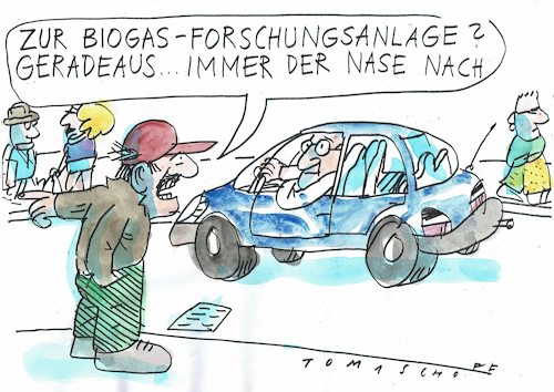 Cartoon: Biogas (medium) by Jan Tomaschoff tagged energie,alternativen,bio,energie,alternativen,bio