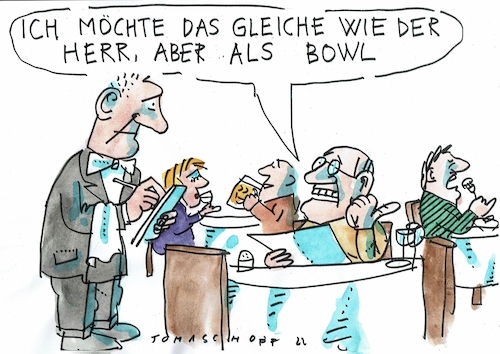 Cartoon: Bowl (medium) by Jan Tomaschoff tagged ernährung,gesundheit,mode,ernährung,gesundheit,mode
