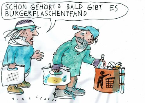 Cartoon: Bürger (medium) by Jan Tomaschoff tagged armut,ungleichheit,armut,ungleichheit