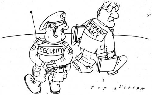 Cartoon: Bürokratie (medium) by Jan Tomaschoff tagged bürokratie,beamte,ämter,behörden,gesetze