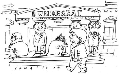 Cartoon: Bundesrat (medium) by Jan Tomaschoff tagged bundesrat