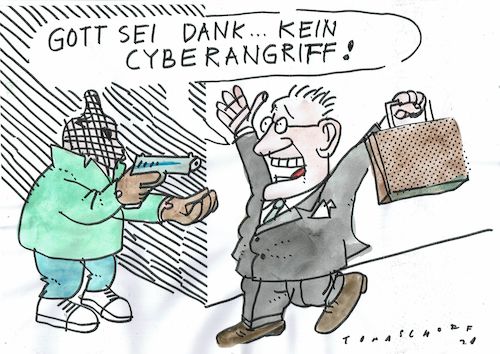 Cartoon: Cyber (medium) by Jan Tomaschoff tagged cyberkriminsalität,internet,cyberkriminsalität,internet