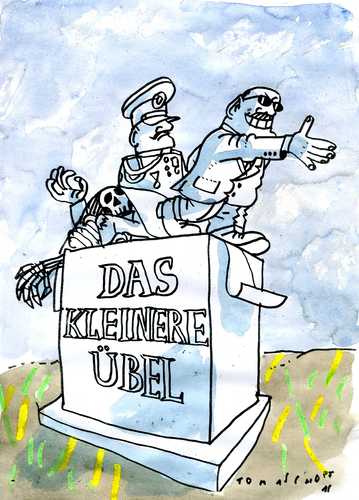 Cartoon: Das kleinere Überl (medium) by Jan Tomaschoff tagged staat,gescheiterter,diktatoren,diktatoren,gescheiterter,staat