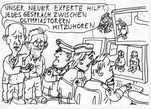 Cartoon: Datenexperten (medium) by Jan Tomaschoff tagged terrorismus,datenschutz,terrorismus,datenschutz