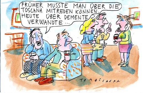 Cartoon: Demenz (medium) by Jan Tomaschoff tagged demenz