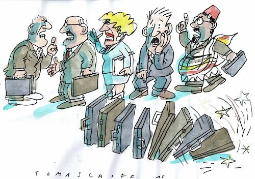 Cartoon: Diplomatie (medium) by Jan Tomaschoff tagged konflikte,kriege,diplomatie,konflikte,kriege,diplomatie